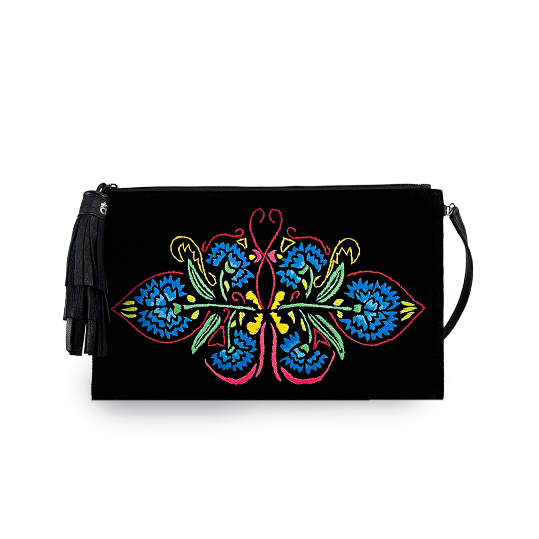 Medium Party Clutch - Aurora Borealis