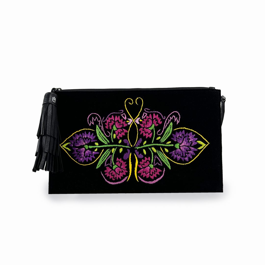 Medium Party Clutch - Boreal Purple