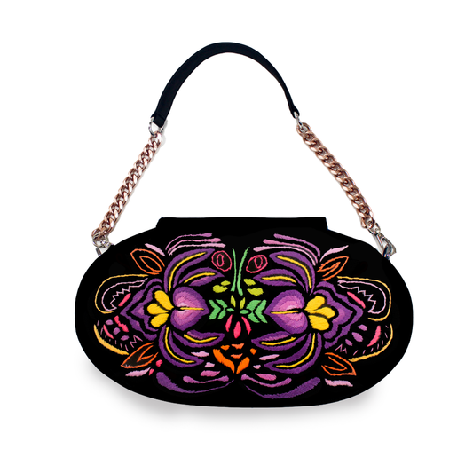 Oval Cocktail Bag - Boreal Purple